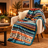 Scandinavian Winter Luxe Coral Fleece Throw Blanket Julia M LifeStyles