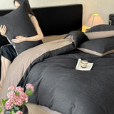Class a Light Luxury Style Jacquard Washed Cotton Four-Piece Set, Pure Cotton Texture, Suitable for Sleeping Directly on the Bed, High-End Bedding