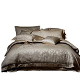 Egyptian Long-Staple Cotton Four-Piece Set with Large Aesthetic High-End Modern Model Room Jacquard Quilt Cover Bedding