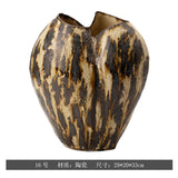 Hand-Painted Ceramic Vase – Wabi-Sabi Inspired Decorative Flower Vessel for the Home