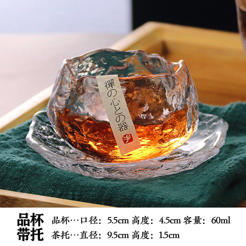 Handmade Retro Japanese Style Mini Glass Tea Cup