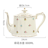 British Retro Ceramic Coffee Cup and Saucer Set European Afternoon Tea Tea Set French Home Cup Manufacturer Direct Sale