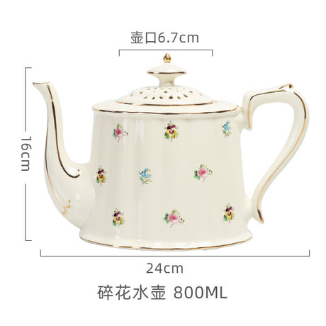 British Retro Ceramic Coffee Cup and Saucer Set European Afternoon Tea Tea Set French Home Cup Manufacturer Direct Sale