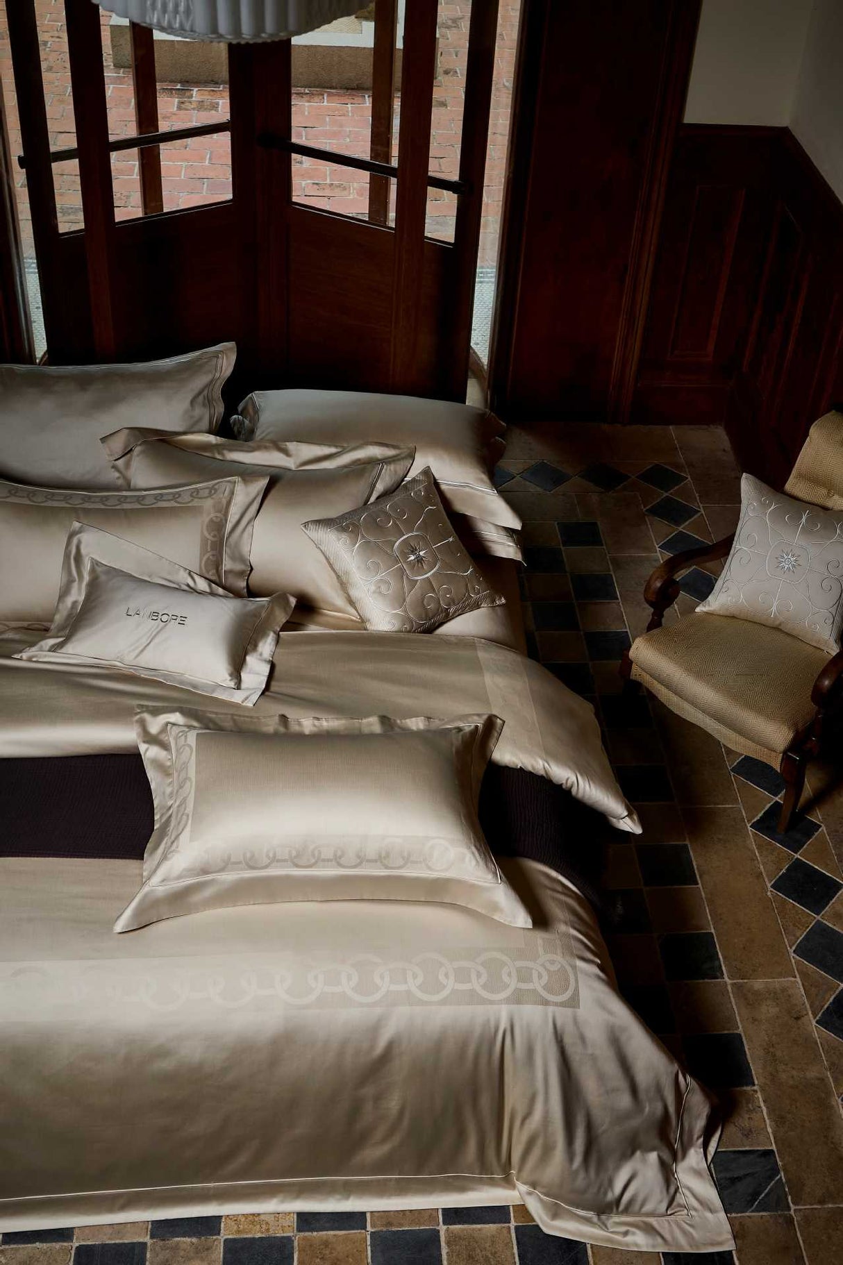 Julia M Lifestyles™ Château Lace Jacquard Bedding Collection