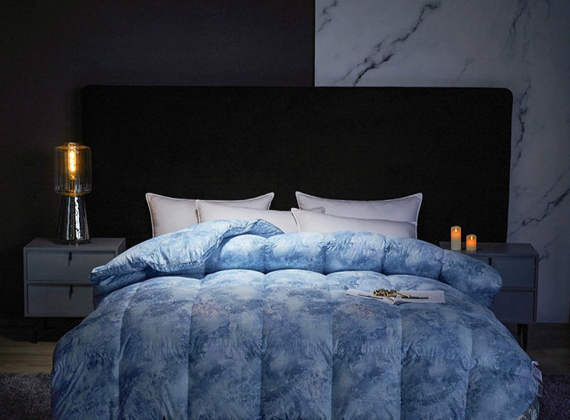 Italy Import Silk Duvet 95 White Goose down Quilt Winter Quilt Thickened Heattech Mute Floor Heating Air-Conditioning Quilt Julia M LifeStyles
