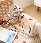 Scandinavian Winter Luxe Coral Fleece Throw Blanket Julia M LifeStyles