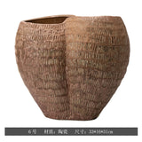 Hand-Painted Ceramic Vase – Wabi-Sabi Inspired Decorative Flower Vessel for the Home