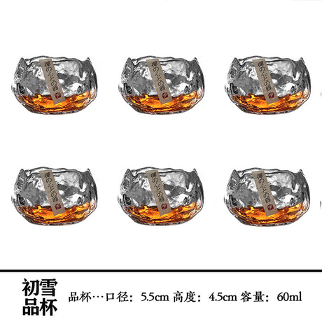 Handmade Retro Japanese Style Mini Glass Tea Cup