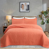 Simple pure cotton bed cover three-piece Nordic double summer cool air conditioning quilt active printing and dyeing breathable comfortable Four Seasons blanket