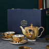European tea set suit household bone china coffee cup high-end retro British afternoon tea set light luxury coffee set