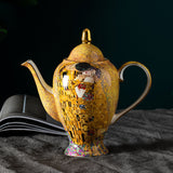 European tea set suit household bone china coffee cup high-end retro British afternoon tea set light luxury coffee set