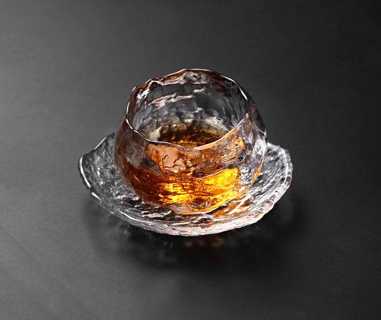 Handmade Retro Japanese Style Mini Glass Tea Cup