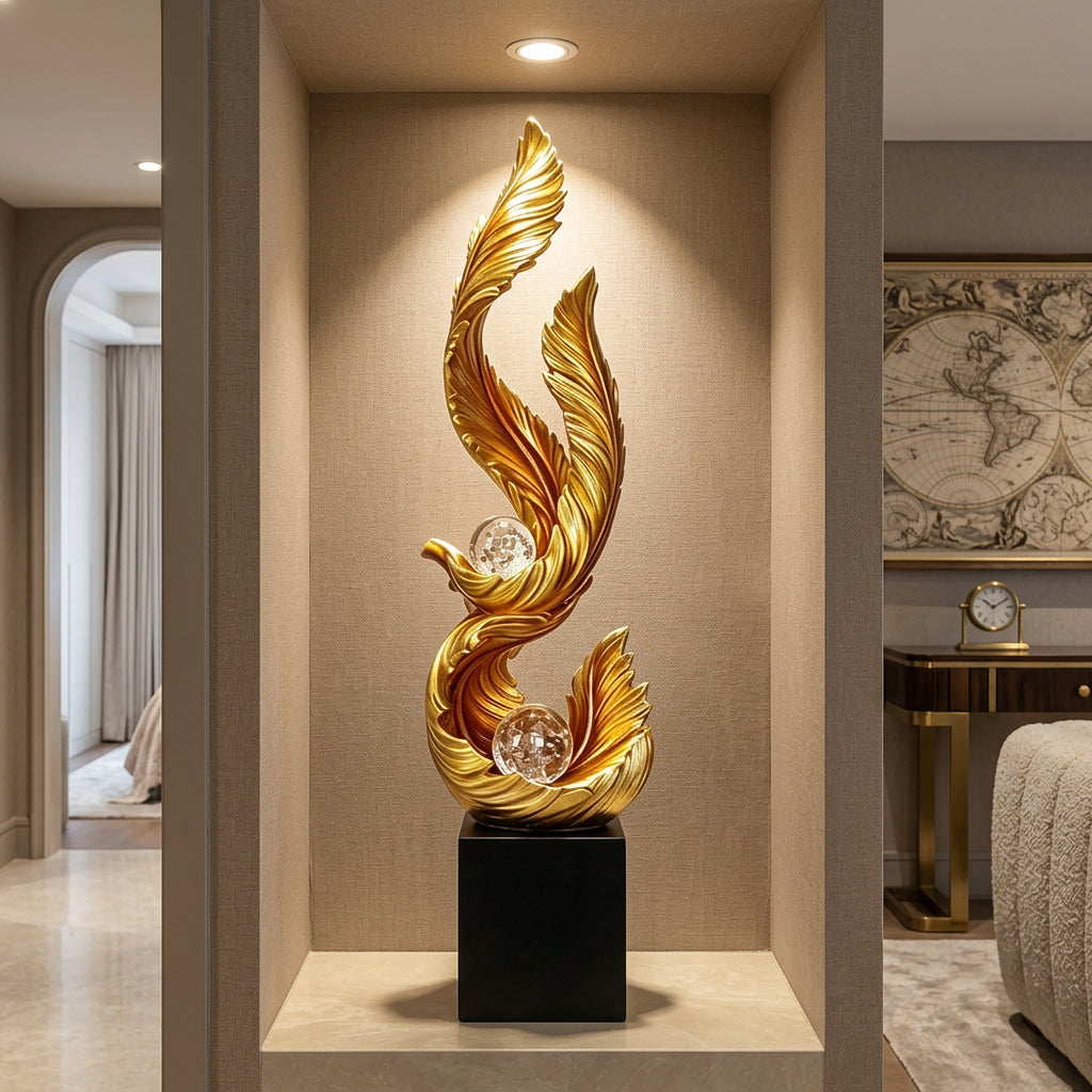 Plume Feather Statement Ornament