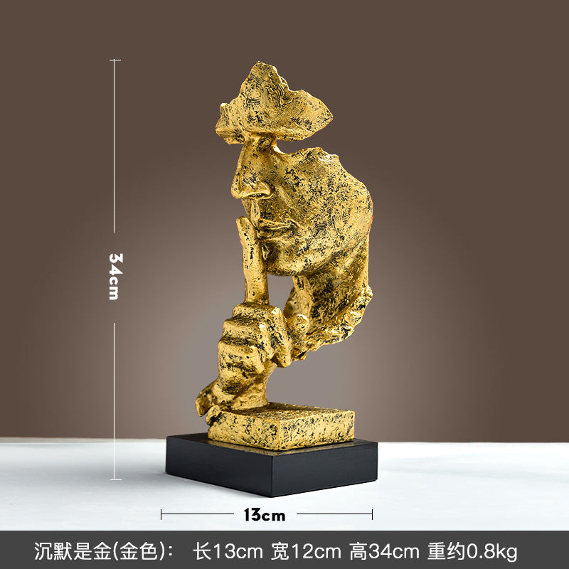 Cross-border Hot Mask Abstract Character Resin Ornaments Living Room Coffee Table Wine Cabinet Statue High-end Home Decorations