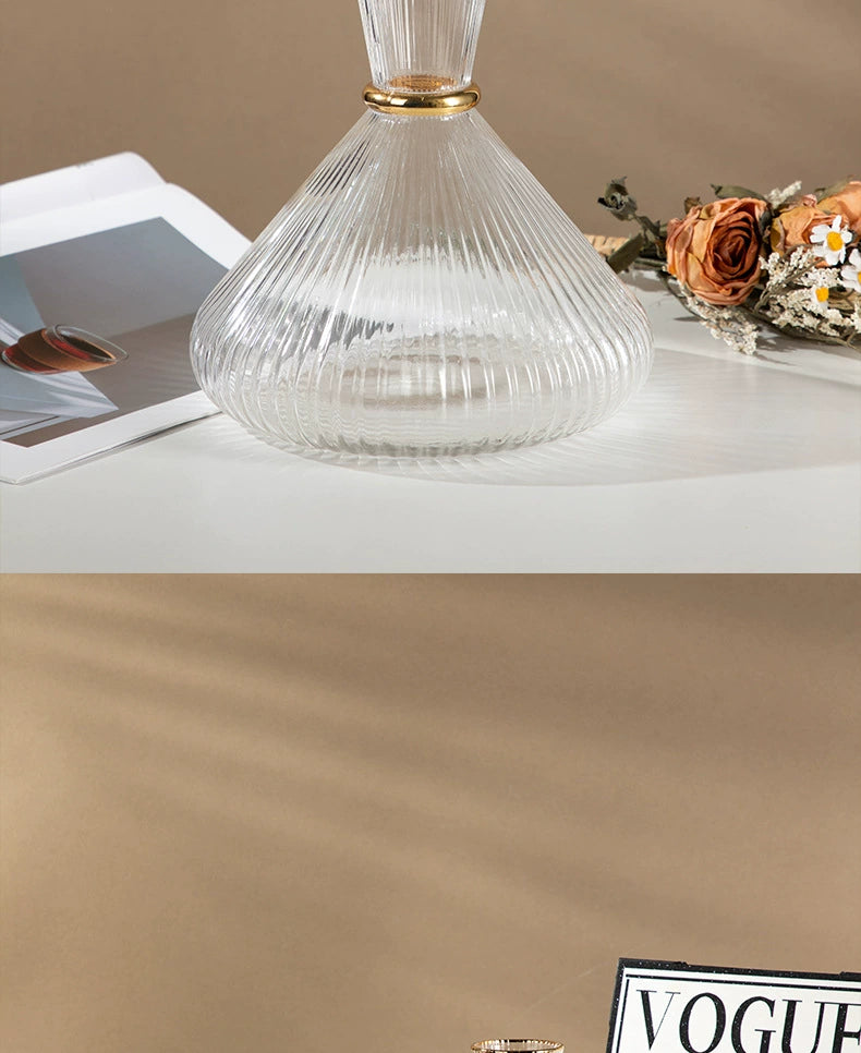 Vertical Grain Gold Waistline Goblet Champagne Glass Cocktail Glass Vertical Grain Water Cup Suit Electroplated Gold Creative Wine Ware Julia M Home & Kitchen