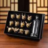 Creative Zodiac White Wine Glass Wine Dispenser Set Manufacturer Wholesale Direct Sales One-Bite Small Wine Glass Souvenir Wine Bottle