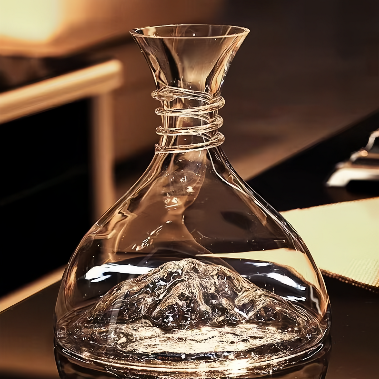 Lux Iceberg Falls Crystal Glass Wine Decanter & Filter Julia M LifeStyles