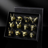 Creative Zodiac White Wine Glass Wine Dispenser Set Manufacturer Wholesale Direct Sales One-Bite Small Wine Glass Souvenir Wine Bottle