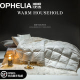 Italy Import Silk Duvet 95 White Goose down Quilt Winter Quilt Thickened Mute Floor Heating Air-Conditioning Quilt Julia M Home & Kitchen