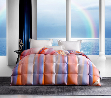 Italy Import Silk Duvet 95 White Goose down Quilt Winter Quilt Thickened Heattech Mute Floor Heating Air-Conditioning Quilt Julia M LifeStyles