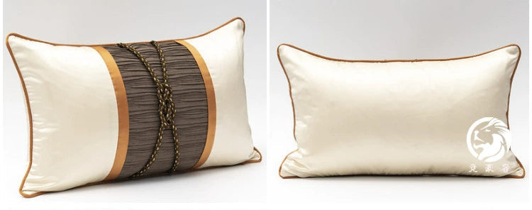 American Modern Light Luxury Retro Houndstooth Leather Patchwork Sofa Model Room Designer Pillow Cushion with Pillow Core - Julia M LifeStyles