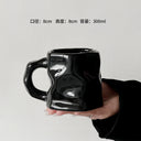 Ins Ceramic Asymmetrical Twist Coffee Mug – Elegant High-End Design