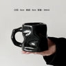 Ins Ceramic Asymmetrical Twist Coffee Mug – Elegant High-End Design