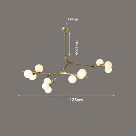 Modeling Chandelier Glass Magic Bean Molecular Lamp