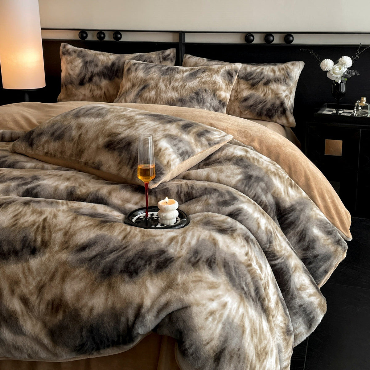 Velvet Reverie Four-Piece Bedding Set
