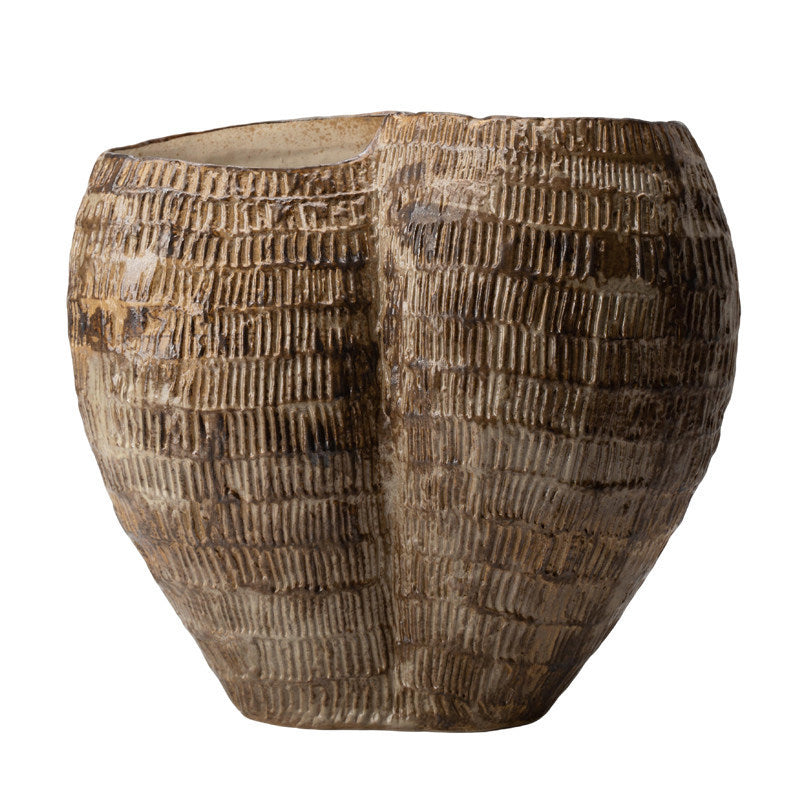 Hand-Painted Ceramic Vase – Wabi-Sabi Inspired Decorative Flower Vessel for the Home