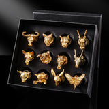Creative Zodiac White Wine Glass Wine Dispenser Set Manufacturer Wholesale Direct Sales One-Bite Small Wine Glass Souvenir Wine Bottle
