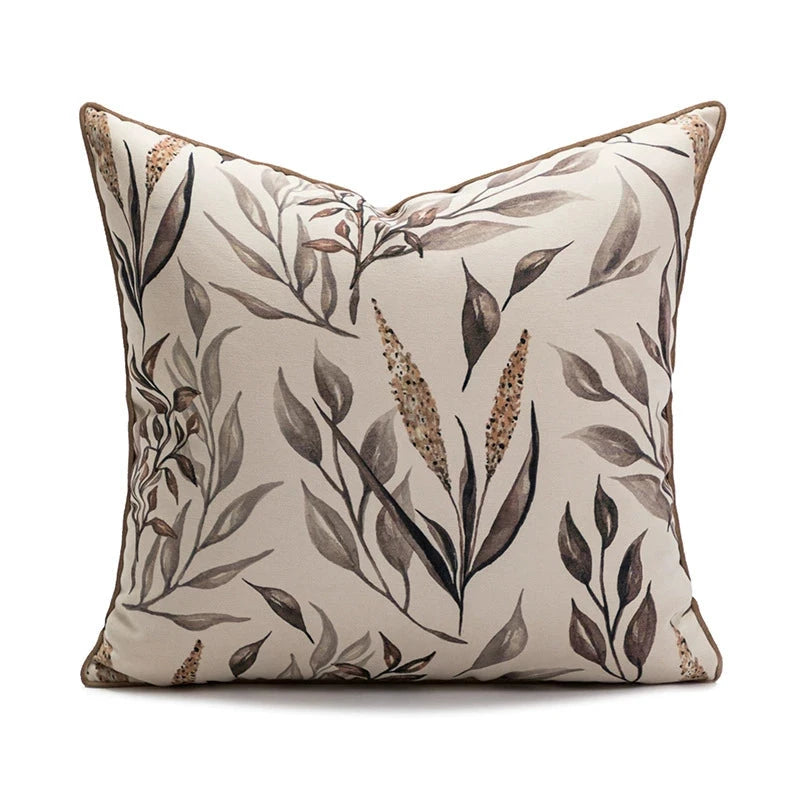 Brown Oatmeal Cream Color Accessible Luxury Living Room Sofa Pillow Cases French Beige Mid-Ancient Pillow Classy Bedside Cushion Julia M Home & Kitchen
