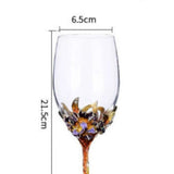 Tectorum Enamel Red Wine Glass Goblet Wine Glass Set Crystal Glasses High-End Wine Set First-Hand Gift Box Julia M LifeStyles