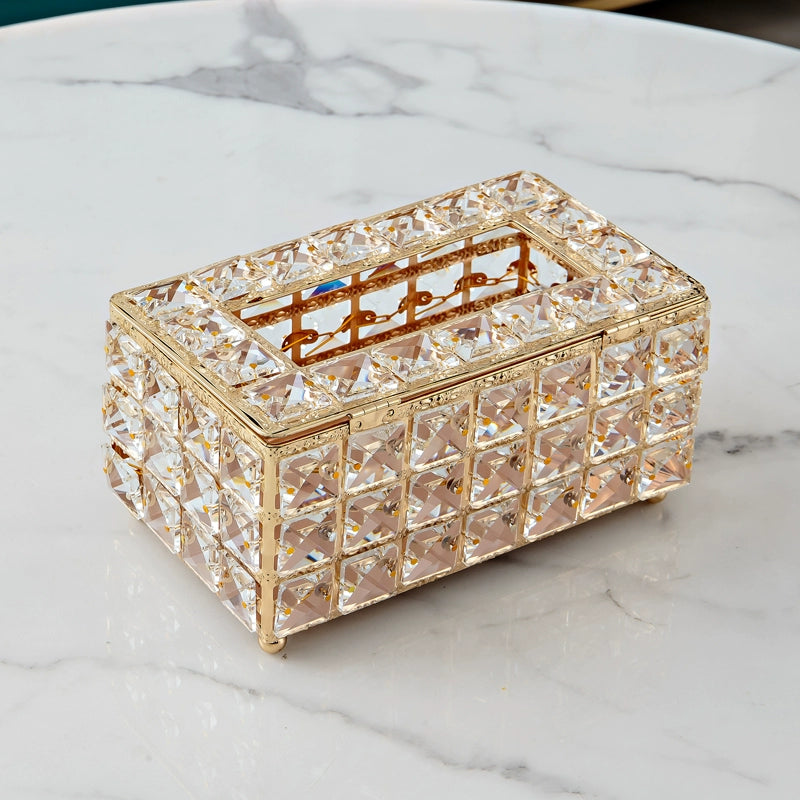 Elegant Crystal Tissue Box - Upgrade Your Space - Julia M LifeStyles
