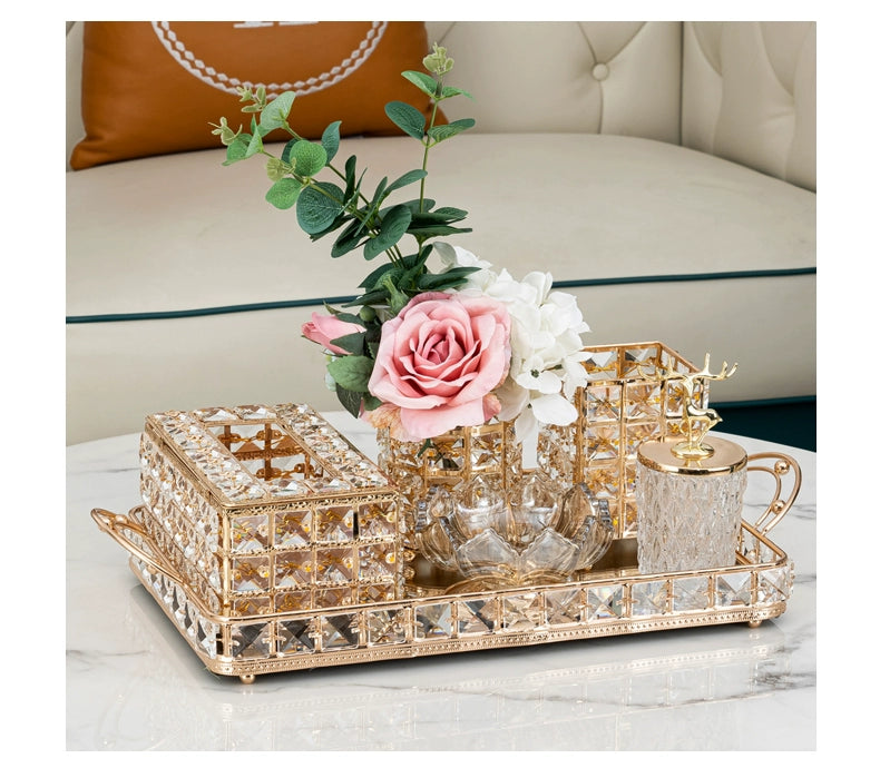 Elegant Crystal Tissue Box - Upgrade Your Space - Julia M LifeStyles