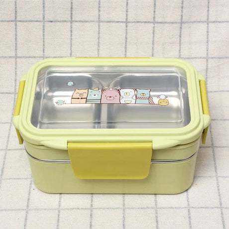 Rectangular Student Stainless Steel Divider Japanese Lunch Box Julia M LifeStyles