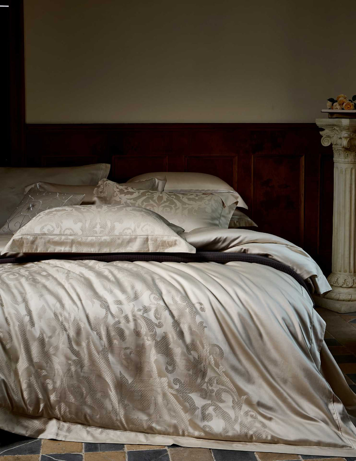 Julia M Lifestyles™ Château Lace Jacquard Bedding Collection