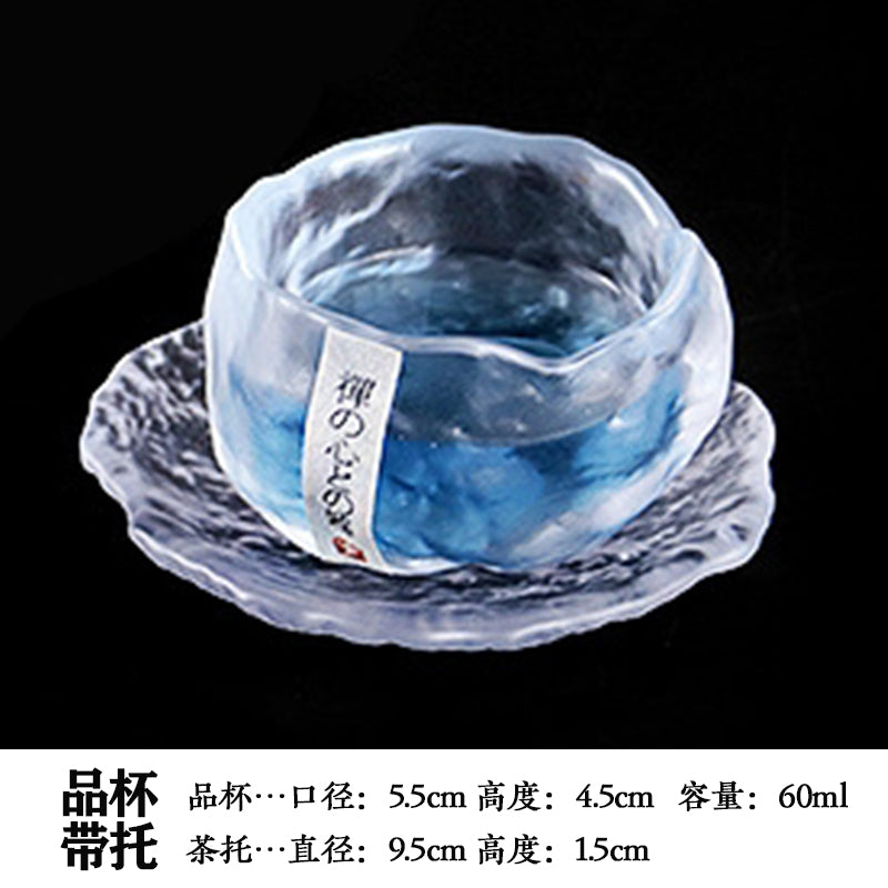 Handmade Retro Japanese Style Mini Glass Tea Cup