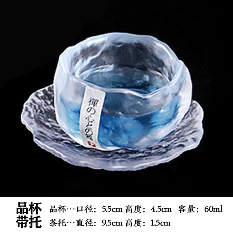 Handmade Retro Japanese Style Mini Glass Tea Cup