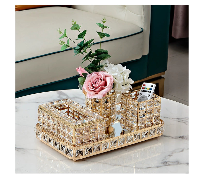 Elegant Crystal Tissue Box - Upgrade Your Space - Julia M LifeStyles