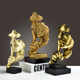 Cross-border Hot Mask Abstract Character Resin Ornaments Living Room Coffee Table Wine Cabinet Statue High-end Home Decorations