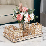 Light Luxury Style Crystal Tissue Box