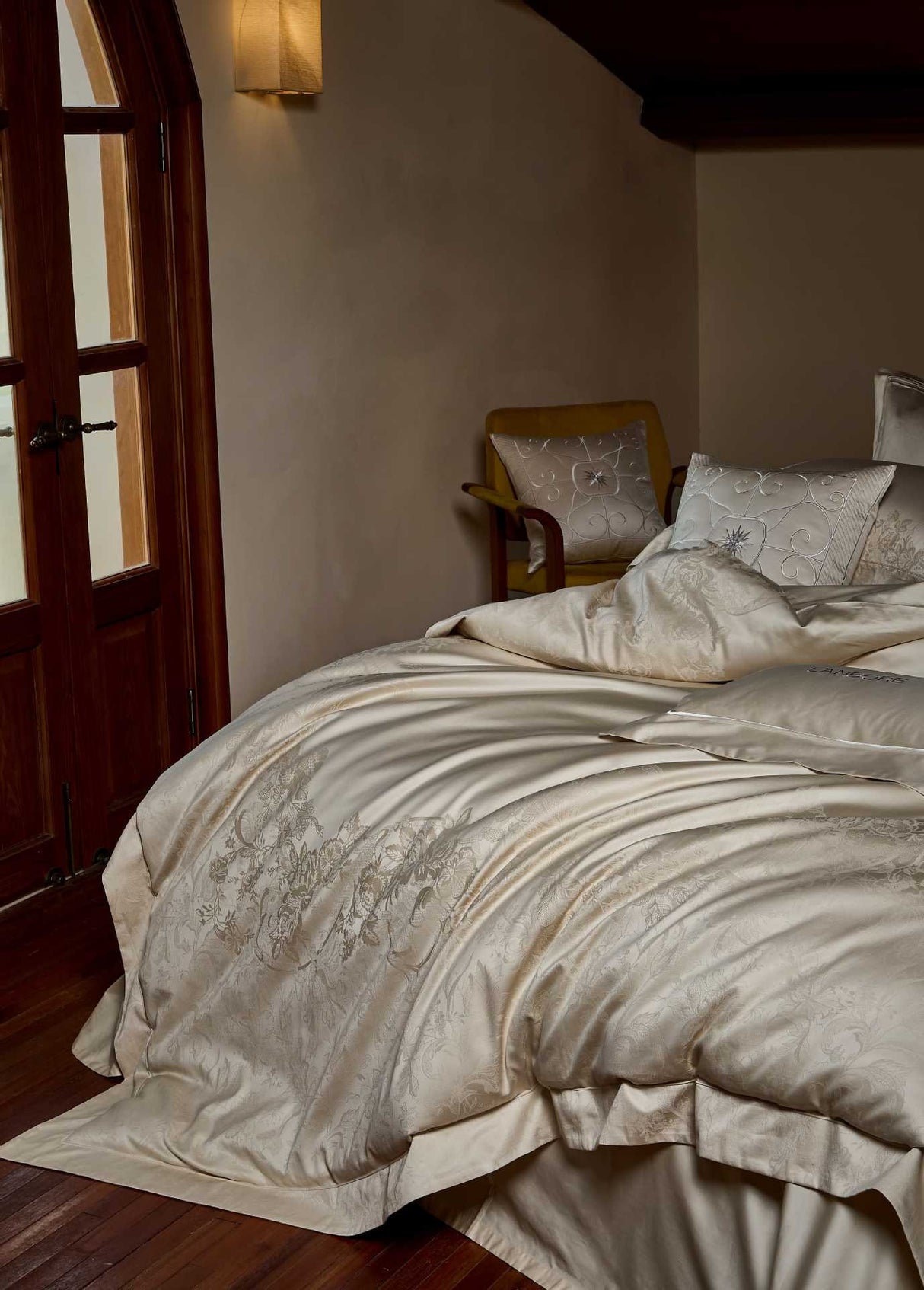 Julia M Lifestyles™ Château Lace Jacquard Bedding Collection