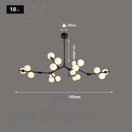 Modeling Chandelier Glass Magic Bean Molecular Lamp