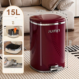 Elegant Foot-Operated Trash Can with Lid by Julia M LifeStyles Julia M Home & Kitchen