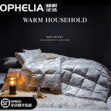 Italy Import Silk Duvet 95 White Goose down Quilt Winter Quilt Thickened Mute Floor Heating Air-Conditioning Quilt Julia M Home & Kitchen