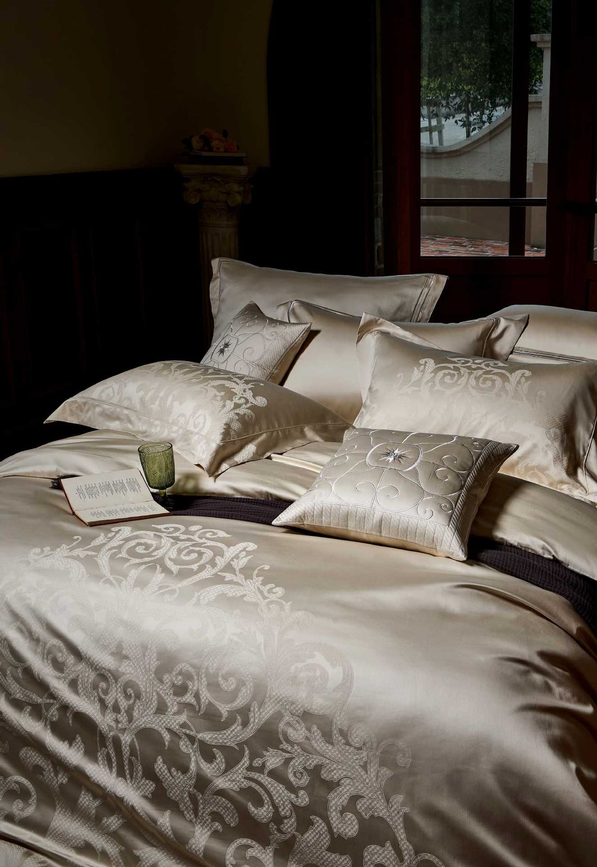 Julia M Lifestyles™ Château Lace Jacquard Bedding Collection