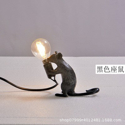 Nordic Luxury Industrial Mouse Table Lamp for Living & Bedroom