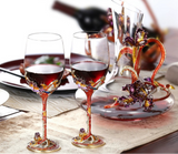 Luxury Crystal Red Wine Decanter Set with Cups by Julia M Home & Kitchen Julia M LifeStyles