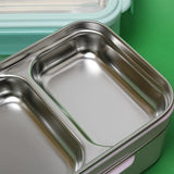 Rectangular Student Stainless Steel Divider Japanese Lunch Box Julia M LifeStyles